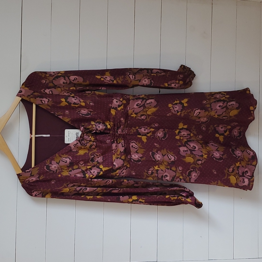 Free People Purple Satin Dress